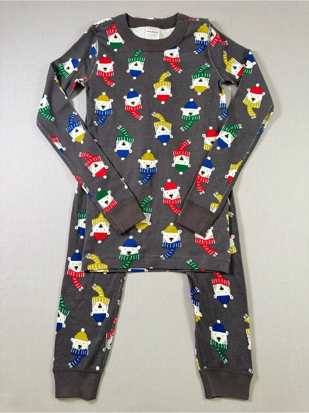 Hanna Andersson Pajamas Kids Polar Bear Holiday Christmas Size 8/130 NWT